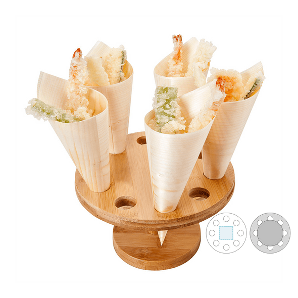 Support for 2 Bamboo Cones